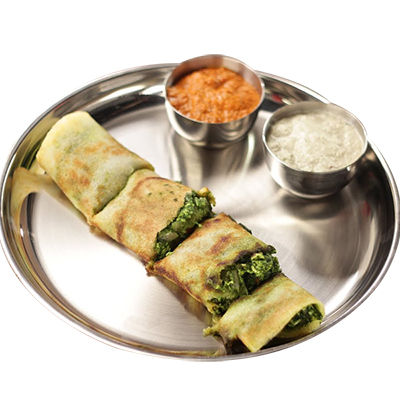 "Palak Paneer Dosa (Minerva Coffee Shop) (Tiffins) - Click here to View more details about this Product